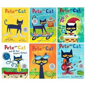 Pete The Cat 그림책 어린이 아기 유명한 이야기 ​​영어 이야기 학습 아동 도서 세트 Bab를위한 취침 독서 선물