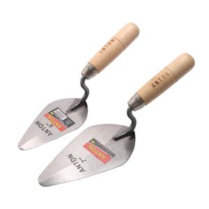 6/7 인치 건설 도구 퍼티 나이프 벽돌 흙손 누워 탄소강 블레이드 포인팅 석고 도구 타일링 용 탄소강