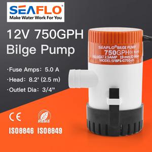 SEAFLO 빌지 펌프 12v 5.0A 750gph 헤드 2.5m 잠수정 펌프 보트 수상 비행기 모터 홈 하우스 보트에 사용되는 전기 워터 펌프