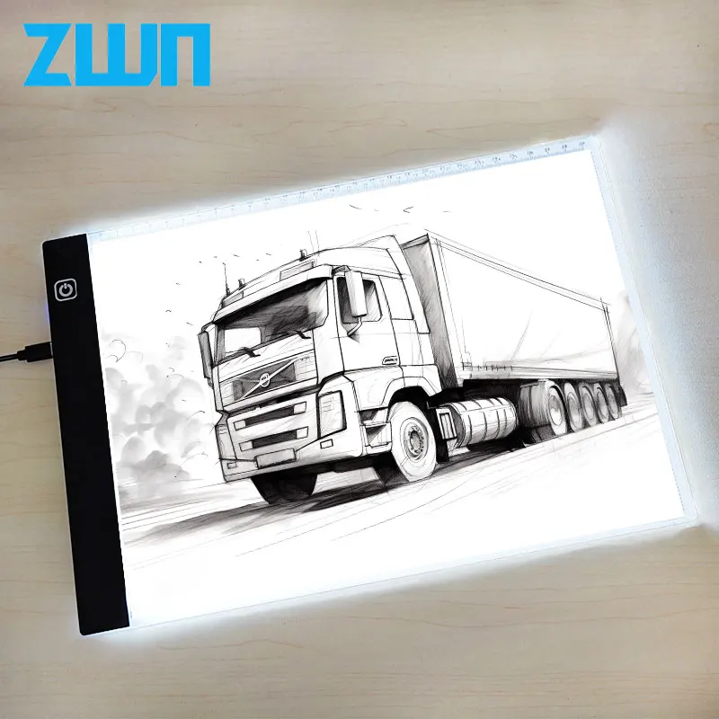 A3/A4/A5 3 단계 디밍 Led 드로잉 복사 패드 보드 어린이 장난감 그림 교육 어린이 어린이를위한 크리 에이 티브 선물 성장