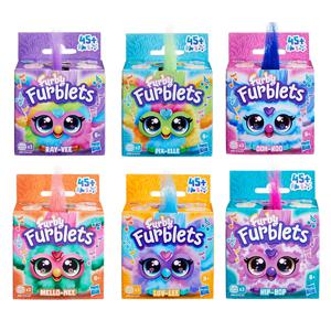Furby Furblets 귀여운 미니 전자 인터랙티브 장난감, 미니 친구 45 + 사운드 음악 봉제 노래 장난감, 문구 동물 장난감