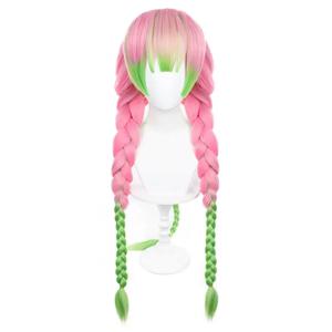 애니메이션 악마 슬레이어 가발, 칸로지 미츠리 코스프레, 골든 쇼트 헤어, 칸로지 미츠리 가발