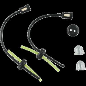 2 세트 연료 필터 연료 호스 씰(예초기 용 프라이밍 전구 포함) 헤지 트리머 정원 잔디 깎는 기계 액세서리 정원 도구