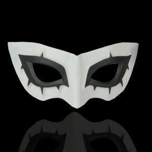 하프 페이스 마스크 페르소나 5 영웅 아스날 조커 마스크 코스프레 소품 할로윈 파티 액세서리 페르소나 5 영웅을위한 남성 아이 마스크