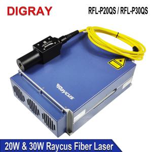 DIGRAY RFL-P30QS / 50QB Raycus 50W 30W Q 스위치 펄스 파이버 레이저 소스 1064nm 모듈 (금속 마킹 및 조각 기계용)