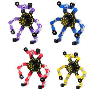 변형 가능한 피젯 스피너 스트레스 해소 감각 장난감, 손가락 자이로, 창의적인 감압 장난감, 어린이 및 성인용 선물