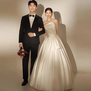 Wedding2025 럭셔리 여행 사진 화이트 드레스 웨딩 환영 드레스 졸업 축하 드레스 댄스 파티 생일 드레스