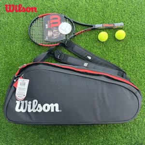 Wilson 2024 더블 데크 9 PK 테니스 가방 슈퍼 투어 Laver 컵 테니스 라켓 Backapck Thermoguard가있는 대형 테니스 라켓 가방