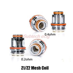 Zeus Sub Ohm RTA 탱크 용 5pcs 교체 가능한 코어 코일 0.4ohm Z1 메쉬 코일 0.2ohm Z2 메쉬 코일 KA1 Zeus Sub Ohm 탱크 Vape Pen 용