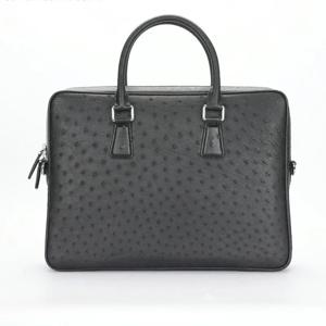 남아프리카 타조 남자 서류 가방 하이 엔드 캐주얼 가죽 남자 가방 핸드백 한 어깨 비즈니스 여행 컴퓨터 파일 가방