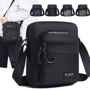 남성 패션 캐주얼 옥스포드 숄더백 가볍고 우아한 소형 메신저 핸드백 남성용 세련된 지갑