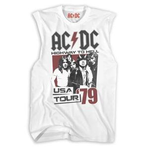 ACDC 밴드 락 민소매 티셔츠 남성용 느슨한 민소매 조끼 유럽과 미국의 거리 무거운 순수 코튼 조끼