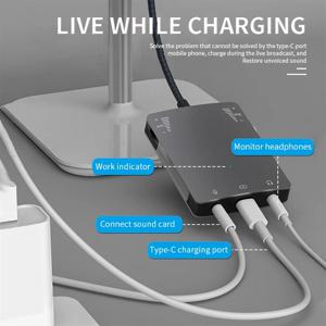 AA91 USB C 라이브 사운드 카드 스피커 화웨이/삼성 헤드폰 용 3.5mm 오디오 인터페이스 어댑터 고품질 라이브 변환기