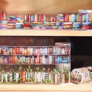 테이프 50mm * 2m 책 바다 독서 경치 좋은 애완 동물 테이프 수동 편지지 DIY 수제 및 스크랩북 저널링 장식 Washi 테이프