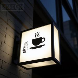 직업적인 주문 아크릴 LED 가벼운 상자 옥외 사업 표시 방수 두 배 편들어진 점포 벽 거는 간판 전시