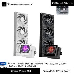 Thermalright Stream Vision 360 통합 수냉 라디에이터, 자기/3.5인치/680x480 해상도 LCD 화면/LGA1851/1700