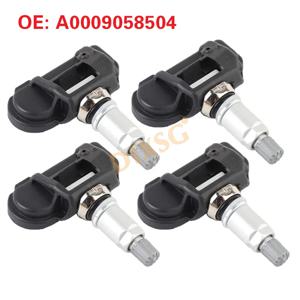 4pcs A0009058504 0009058504 메르세데스-벤츠 C230 C250 C300 C350 E300 E350 E400 E550 용 자동차 타이어 압력 모니터 센서 TPMS