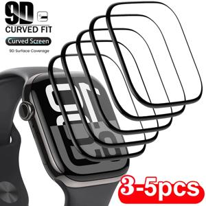 애플워치 46mm 45mm 44mm 41mm 40 38 42mm 49mm 커브드 스크린 보호필름 iWatch 시리즈 울트라 10 9 8 7 SE 6 5 호환