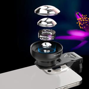 APEXEL 100mm 울트라 매크로 렌즈 HD 마이크로 폰 카메라 렌즈, 아이폰 삼성 폰용 왜곡 없음, 아이 매크로 사진 지원