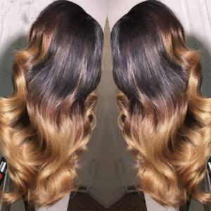 바디 웨이브 13x4 레이스 프론트 옴브레 가발 여성용 브라질리언 블론드 1b/4/27/30 레이스 프론탈 가발 세일/클리어런스