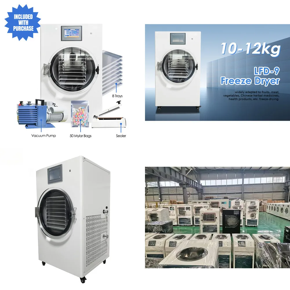 10-12kg 가정용 야채 동결건조기 (진공 동결건조 기능 포함)