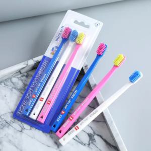 초극세사 칫솔 3개 세트, 고밀도 수동 칫솔, 잇몸 관리, ce