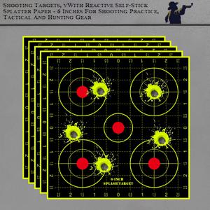 10Pcs 6in 링 번호 빨간색 집중 사격 연습 스플래시 타겟 스티커 사격 타겟 훈련 용품 스티커 형광 색상 라벨 (실제 총 연습 및 공기총 연습에 사용 가능)