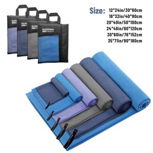 메쉬 백이 포함된 Mutao 극세사 타월, 캠핑, 체육관 요가, 배낭 여행, 하이킹을 위한 빠른 건조 흡수성 타월