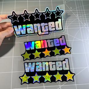 1PC 다섯 별 원하는 오토바이 스티커 DIY 오토바이 헬멧 상자에 대 한 방수 스쿠터 바디 자동차 창 유니버설 비닐 데칼