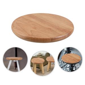 둥근 나무 의자 커버 바 스툴용 소형 장식 패드 보드 바 의자 커버 표면 러스틱 우드 벤치 시트