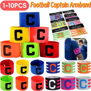 1-10개 어린이/성인용 축구 주장 완장, 축구 훈련 장비, 축구 팔찌, 팀/그룹 식별 완장, C자형 완장