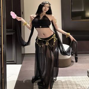 디어티 벨리 댄서 의상 코스프레 서부 지역 송 소녀 공주 둔황 의상 이국적인 민족 스타일 여성 의류