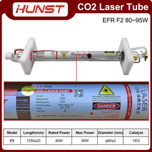 HUNST EFR 80W CO2 레이저 튜브 직경 80mm 길이 1250mm 레이저 튜브 레이저 조각 및 절단 기계에 적합