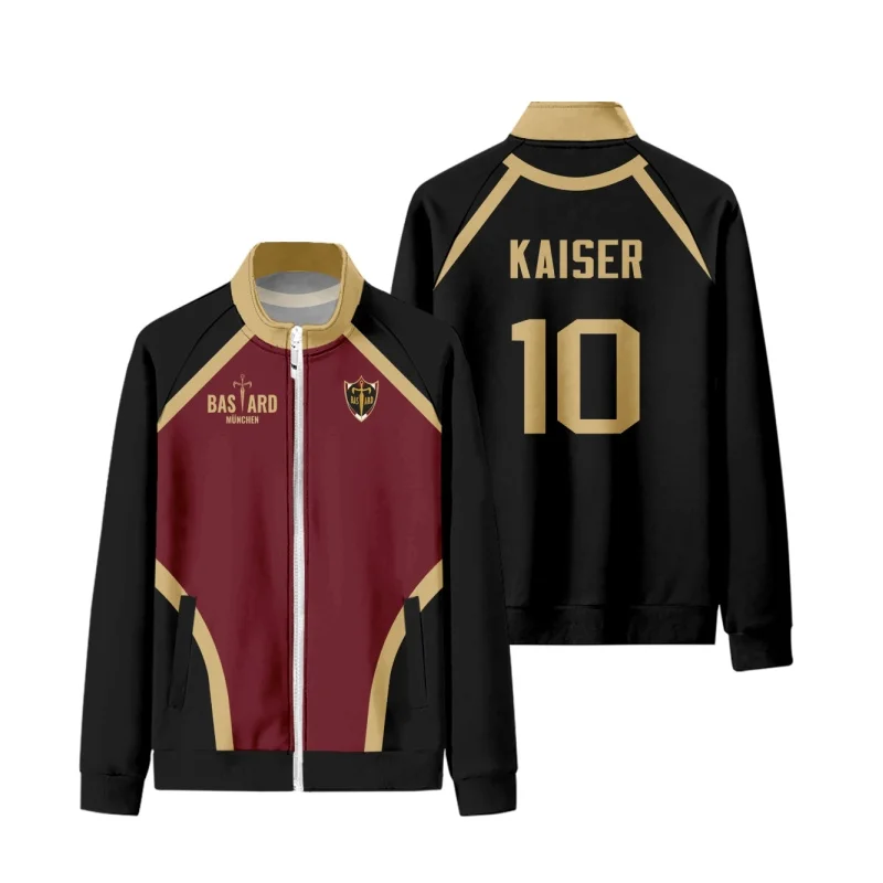 2025 애니메이션 블루 락 바스타드 뮌헨 그래픽 재킷 이사기 11 카이저 10 코스프레 뮌헨 재킷 코트 하라주쿠 의상 트랙수트