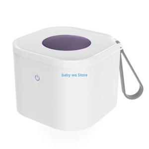 유아용 안전한 UVC 젖꼭지 소독제 휴대용 디자인 젖꼭지 클리너 충전식 청소 용기 케이스 상자 4XBD