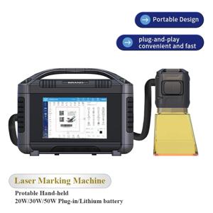 미니 스마트 파이버 레이저 각인기 스테인리스 알루미늄 금속 플라스틱 20W 30W 파이버 레이저 마킹 기계 MAX 핸드헬드 금속용