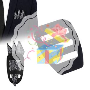 패션 포켓 스퀘어 홀더 손수건 보관함 남성용 프리폴드 손수건 정장 착용 액세서리