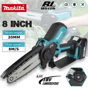 마키타 8인치 전기톱 휴대용 목재 벌목 체인톱 정원 가지치기 목재 전동 공구