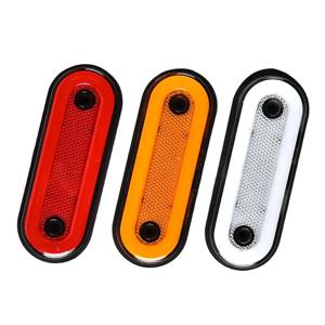 1개 고가시성 LED 사이드 마커 라이트, 12V/24V 앰버 클리어런스 램프 반사판 포함 모든 날씨 안전용 트럭, 트레일러용