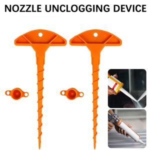 노즐 클리너 2세트, 실리콘 튜브가 건조되는 것을 방지하는 밀봉 캡, 튜브 청소, 크리스마스 홈 장식 도구