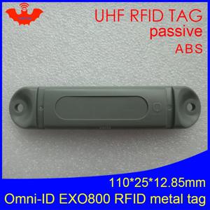 UHF RFID anti-metal 태그 omni-ID EXO 800 EXO800 915mhz 868mhz Impinj Monza4QT EPCC1G2 6C 내구성 ABS 스마트 카드 수동 RFID 태그