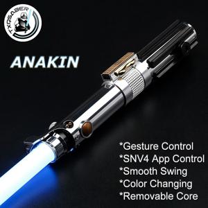 Anakin Lightsaber Proffie 2.2 사운드 보드 부드러운 스윙 금속 핸들 LED 스트립 블레이드 SD 카드 Skywalker Replica Cosplay Toys