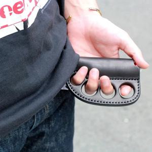 야외 캠핑 자기 방어 라이터 보관 PU 가죽 케이스, 휴대용 다목적 전투 키 체인 선물