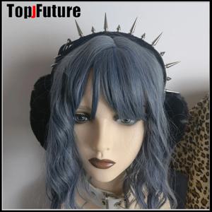 하라주쿠 펑크 소녀 여성 플러시 버드 나무 손톱 따뜻한 귀마개 고딕 여성 로리타 따뜻한 머프 커버 stue 접이식 머리띠