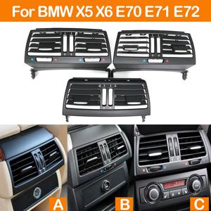 BMW X5 X6 E70 E71 E72 2007-2013 용 향상된 후면 콘솔 공기 순환 AC 벤트 그릴 패널 커버 64226958748