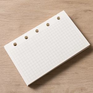 M5/A8 루스 리프 노트 리필 나선형 바인더 내부 페이지 주간 월간 할 일 라인 도트 그리드 내부 종이 문구