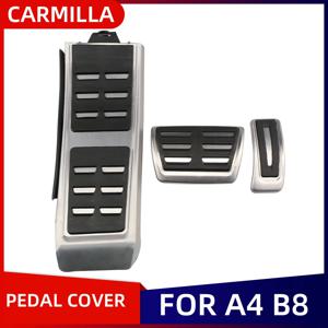 가스 연료 발판 페달은 Audi A1 A4 A6 Q5 8X GB B6 B8 C6 C7 C8 8R 80A 가속기 브레이크에 적합 드릴링 페달 커버 패드 없음