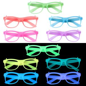 야광 안경, 편리한 패션 글로우 선글라스, 형광 파티 안경, 디스코 빛나는 총각 파티 용품