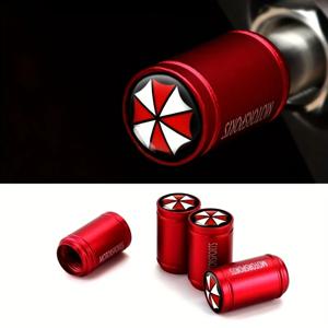 우산 자동차 휠 타이어 밸브 스템 캡, 범용 스타일 녹 방지 코어 오토바이 자전거 먼지 스템 캡, 자동차 액세서리, 4 개