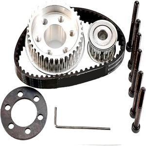 DIY 전기 스케이트 보드 83MM 90MM 97MM PU 휠 풀리 키트 세트 5M 기어 270mm 벨트 키트